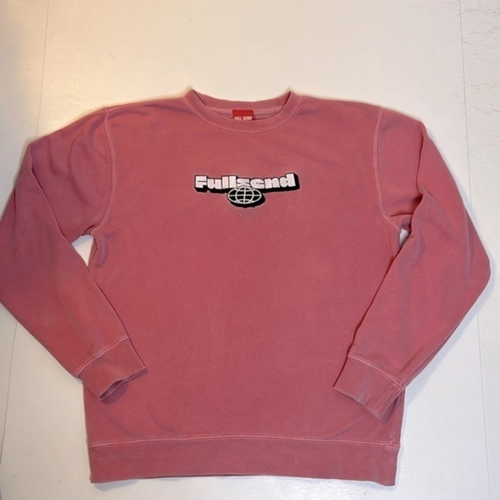 Nelk Boys Full send November Globe Crewneck medium Pink